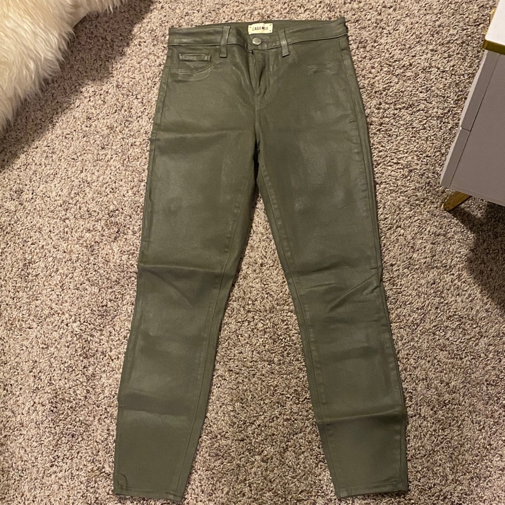 L'AGENCE Women's Skinny Jeans in Olive Green